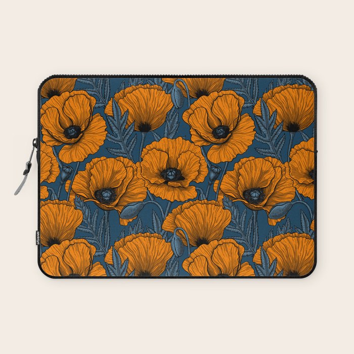 Orange poppies Laptop Sleeve Gallery Image 1