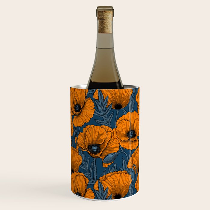 Orange poppies Wine Chiller Gallery Image 3