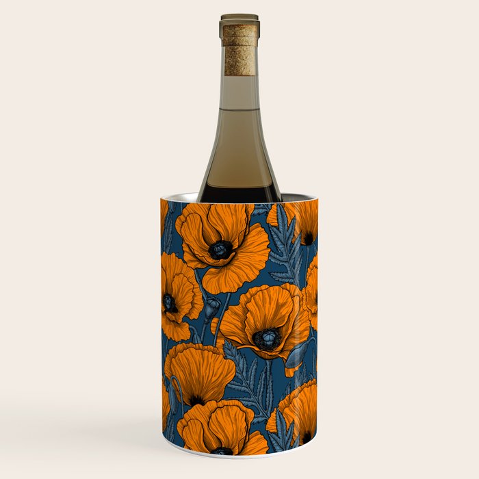 Orange poppies Wine Chiller Gallery Image 2