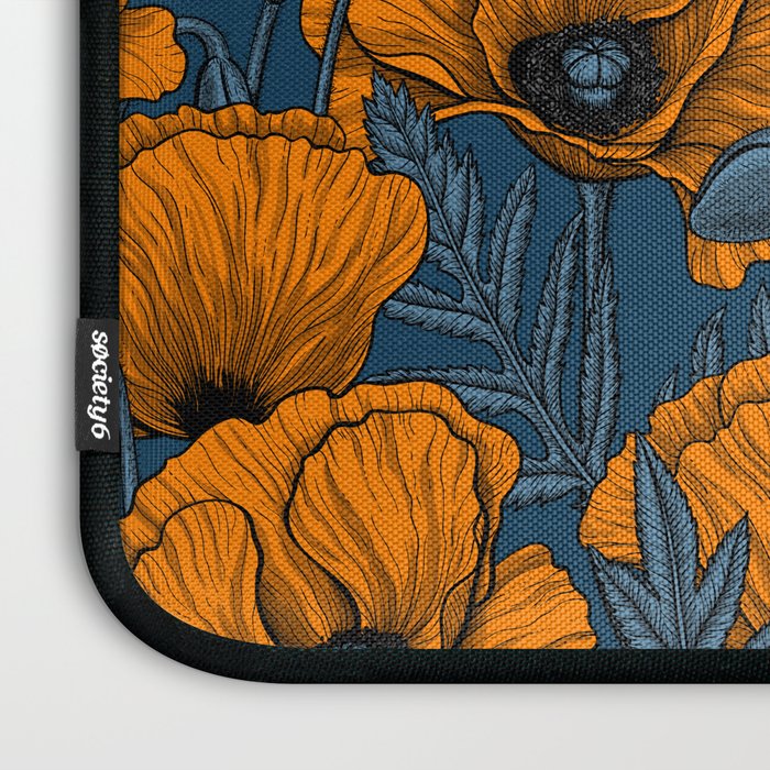 Orange poppies Laptop Sleeve Gallery Image 3