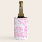 Pink Toile De Jouy Print Wine Chiller Gallery Image 3