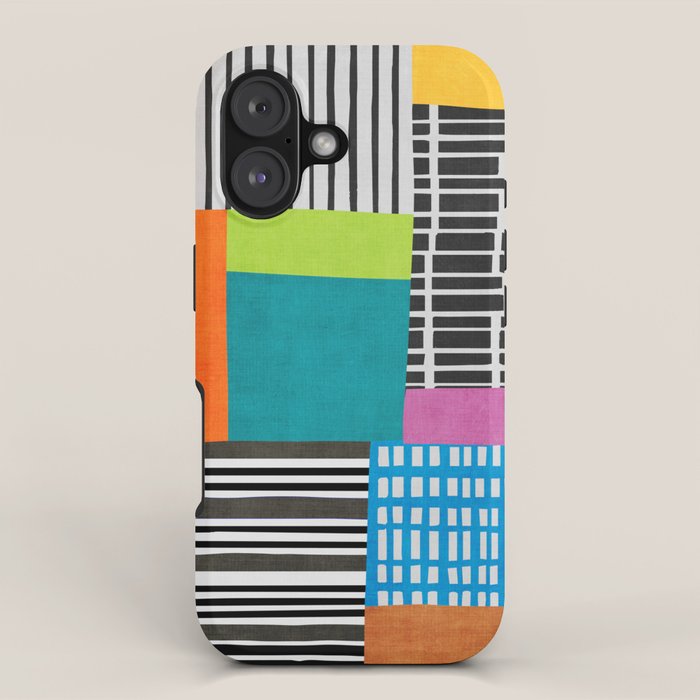 Colorful Patchwork Design Artwork iPhone Case Gallery Image 1