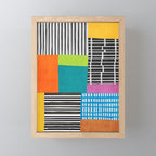 Colorful Patchwork Design Artwork Mini Art Print Gallery Image 1