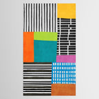 Colorful Patchwork Design Artwork Tablecloth Gallery Image 2