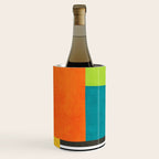Colorful Patchwork Design Artwork Wine Chiller Gallery Image 2