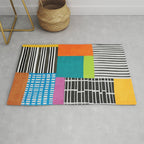 Colorful Patchwork Design Artwork Rug Gallery Image 1