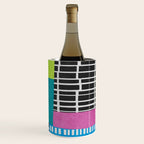 Colorful Patchwork Design Artwork Wine Chiller Gallery Image 3