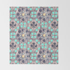 Mosaic moroccan tile B Throw Blanket Gallery Image 2