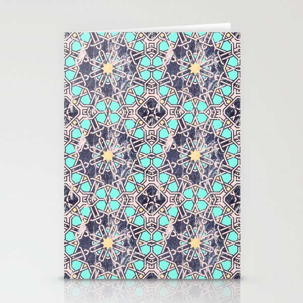 Mosaic moroccan tile B Stationery Card Gallery Image 2