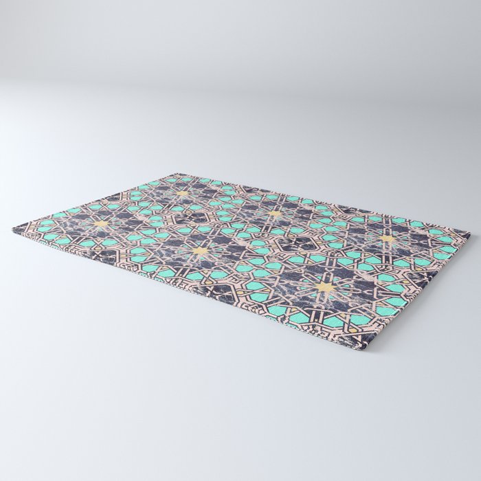 Mosaic moroccan tile B Rug Gallery Image 3