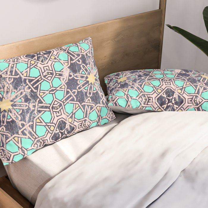 Mosaic moroccan tile B Pillow Sham Gallery Image 2