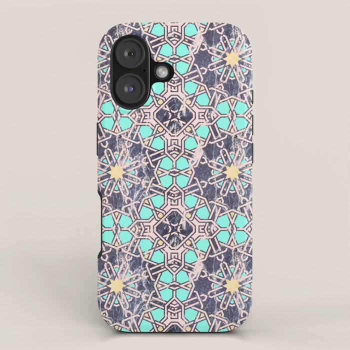 Mosaic moroccan tile B iPhone Case Gallery Image 1