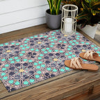 Mosaic moroccan tile B Outdoor Rug Gallery Image 2