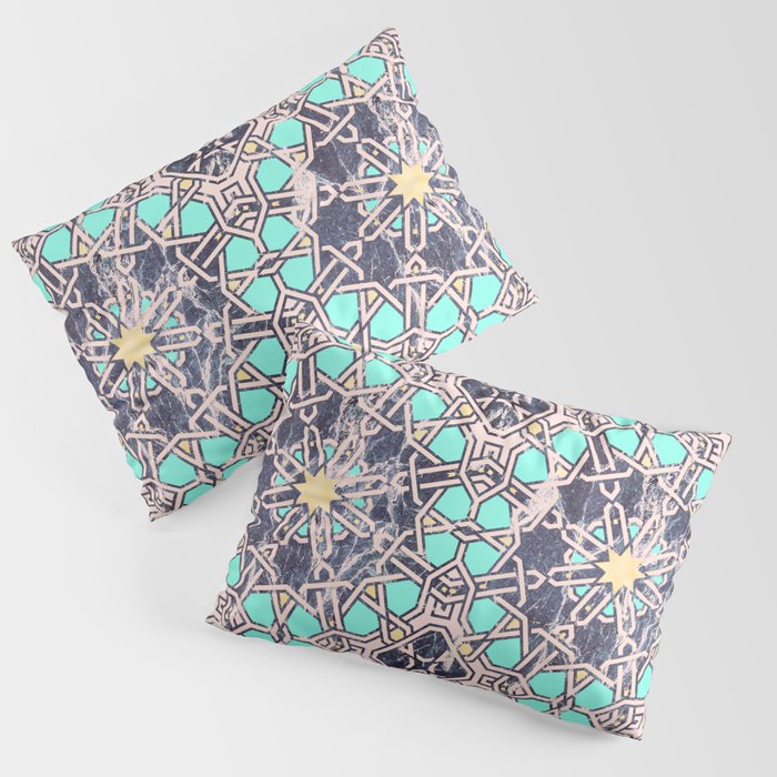 Mosaic moroccan tile B Pillow Sham Gallery Image 1