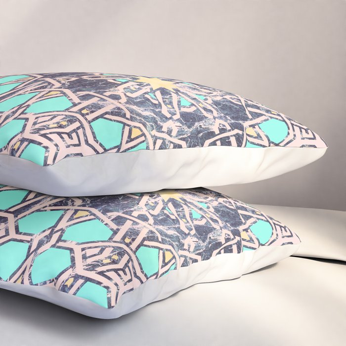 Mosaic moroccan tile B Pillow Sham Gallery Image 3