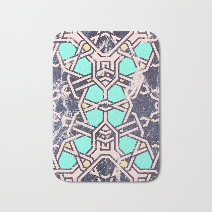 Mosaic moroccan tile B Bath Mat Gallery Image 1