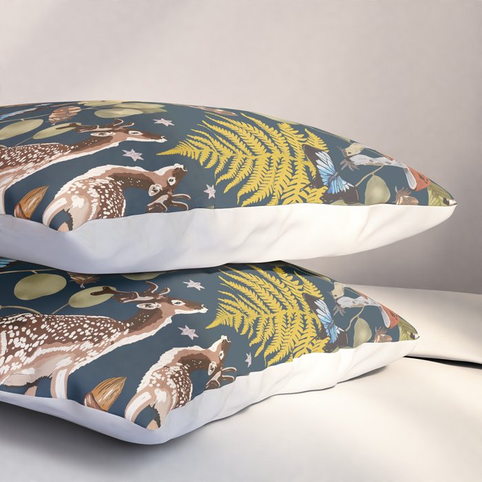 Deer Reflection at Night A Pillow Sham Gallery Image 3