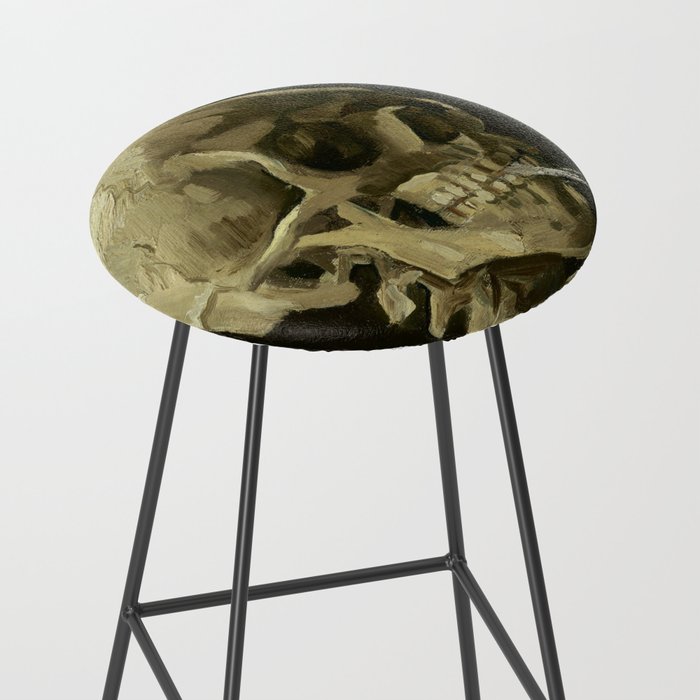 Vincent van Gogh - Skull of a Skeleton with Burning Cigarette Stool Gallery Image 2