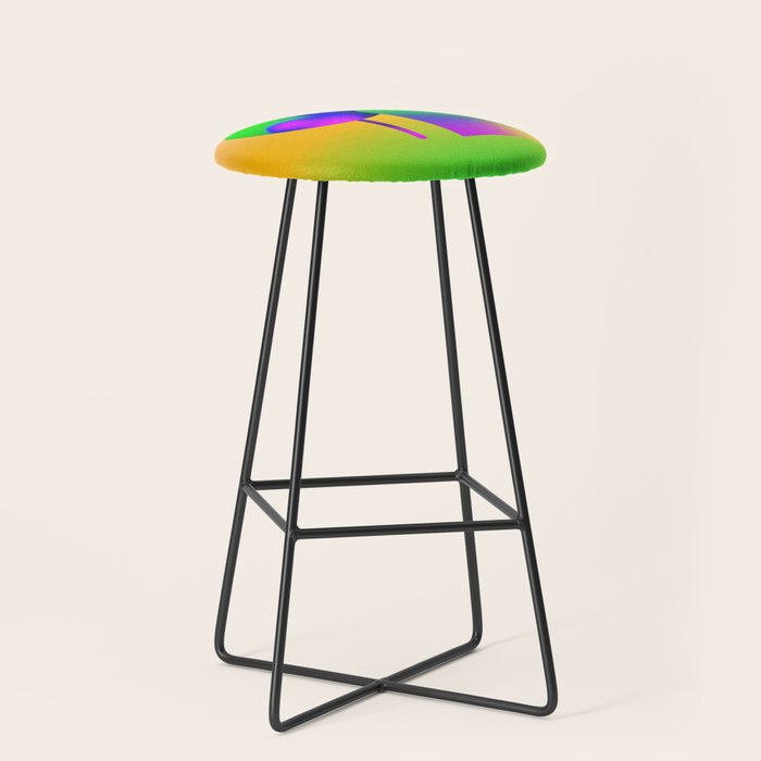 Tuscan  Landscape - Ombre Colors Minimalist Modern Abstract Iluustration  Stool Gallery Image 1