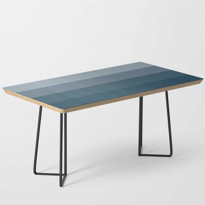 Minimal Retro Sunset Sunrise - Nautical Ocean Blue Coffee Table Gallery Image 1