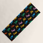 Colorful toy soldier doodle art pattern Yoga Mat Gallery Image 1