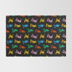 Colorful toy soldier doodle art pattern Rug Gallery Image 2