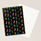 Colorful toy soldier doodle art pattern Stationery Card Gallery Image 2