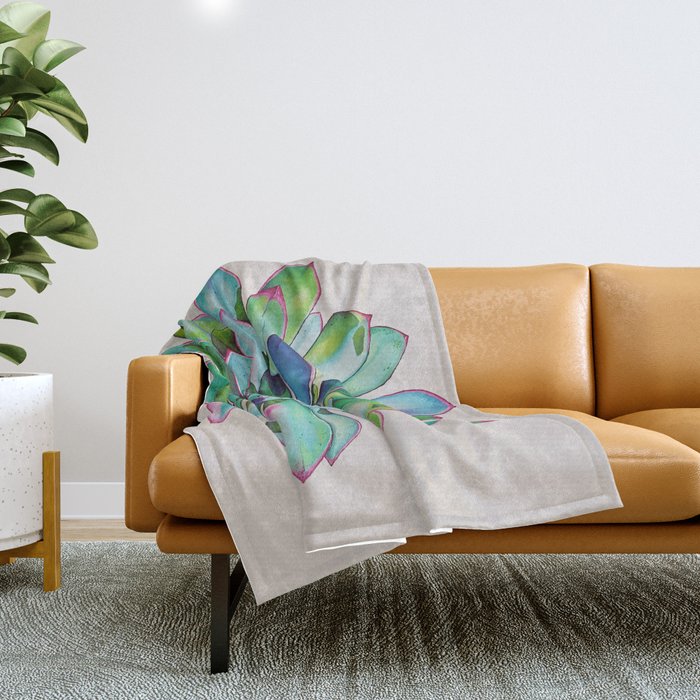 Whispers of the Desert and Cacti Dreams Throw Blanket Gallery Image 1