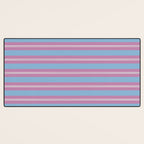 Bubblegum Stripes Desk Mat Gallery Image 3