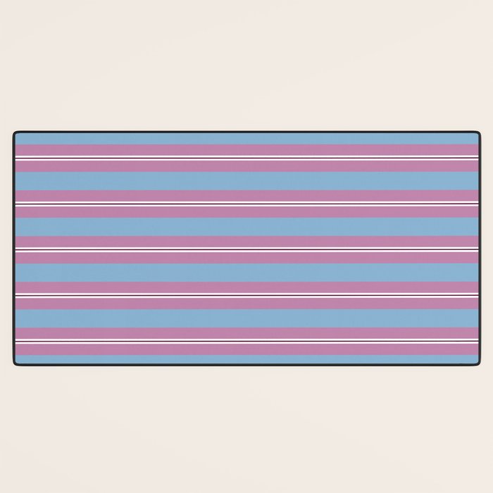 Bubblegum Stripes Desk Mat Gallery Image 3