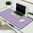 Bubblegum Stripes Desk Mat Gallery Image 2