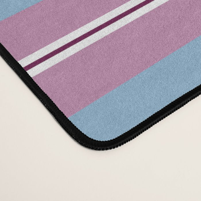Bubblegum Stripes Desk Mat Gallery Image 4