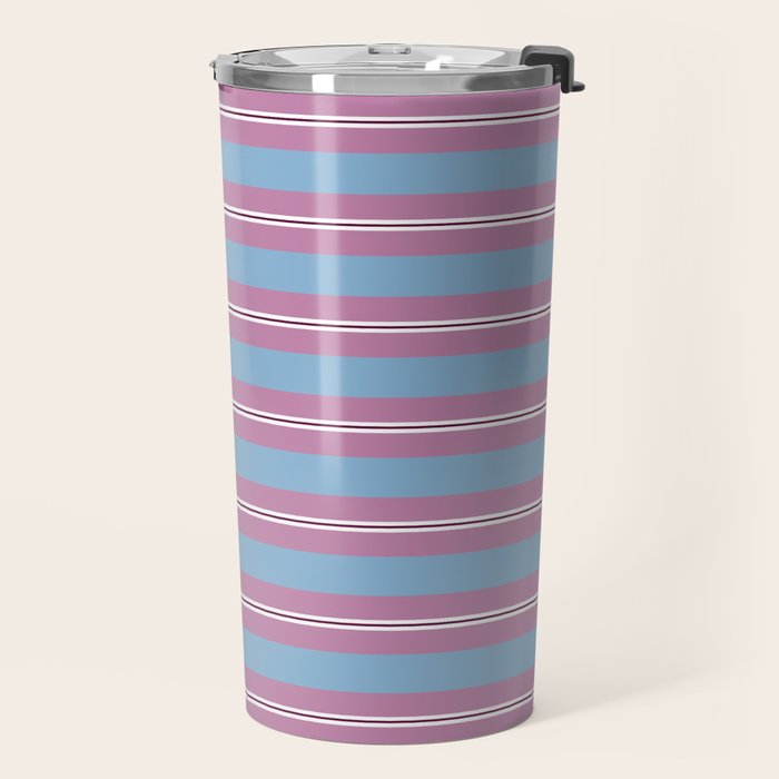 Bubblegum Stripes Travel Mug Gallery Image 2