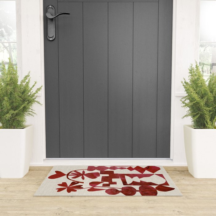 Crimson Diamond Welcome Mat Gallery Image 3