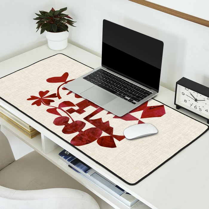 Crimson Diamond Desk Mat Gallery Image 2