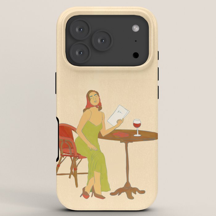 Woman at a Cafe in Rome iPhone Case Gallery Image 7