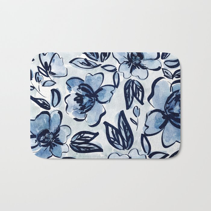 Southern Bell Florals Bath Mat Gallery Image 1