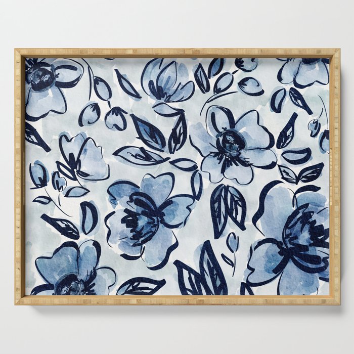 Southern Bell Florals Serving Tray Gallery Image 1