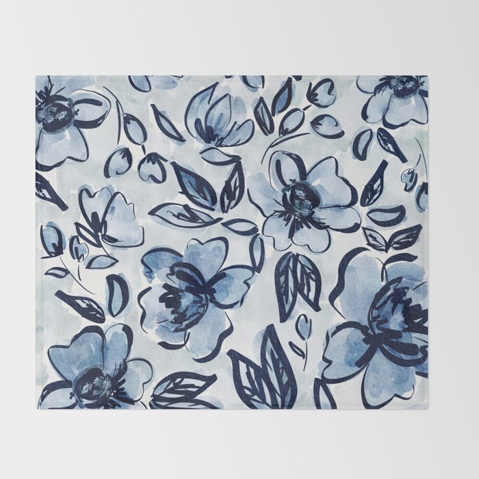 Southern Bell Florals Throw Blanket Gallery Image 2