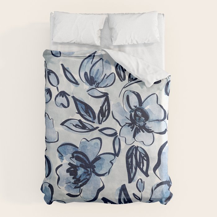 Southern Bell Florals Duvet Cover Gallery Image 1