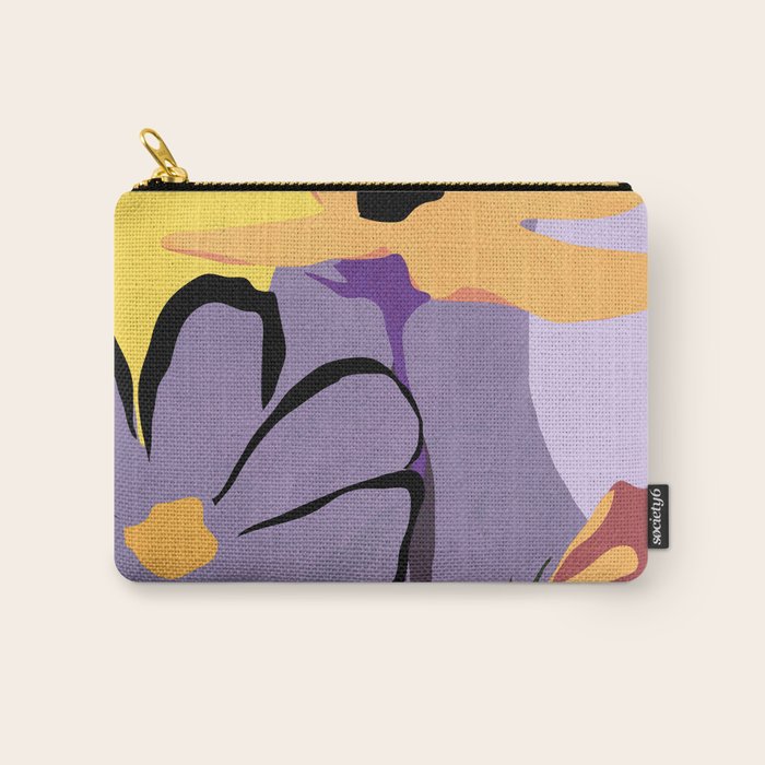 Modern Abstract Art Flowers 16 Carry All Pouch Gallery Image 1