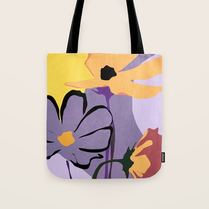 Modern Abstract Art Flowers 16 Tote Bag Gallery Image 1