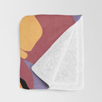Modern Abstract Art Flowers 16 Throw Blanket Gallery Image 3