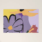 Modern Abstract Art Flowers 16 Welcome Mat Gallery Image 1