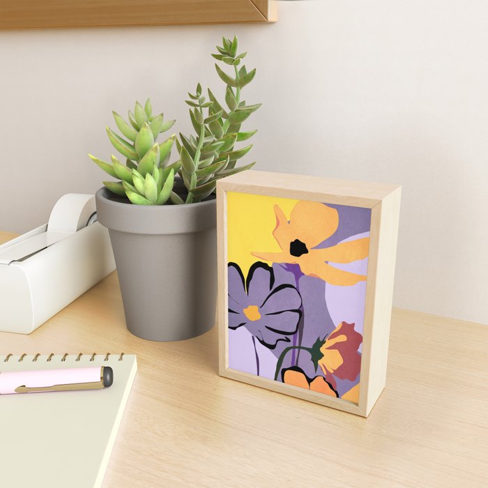 Modern Abstract Art Flowers 16 Mini Art Print Gallery Image 2