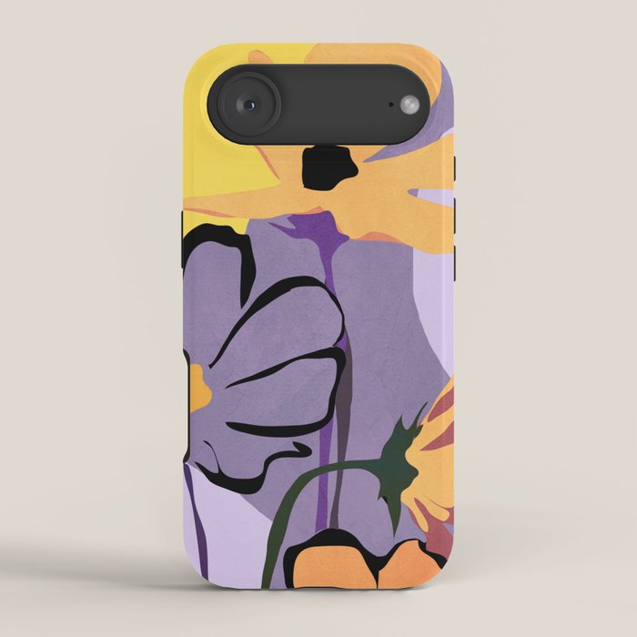Modern Abstract Art Flowers 16 iPhone Case Gallery Image 2