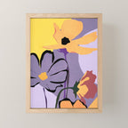 Modern Abstract Art Flowers 16 Mini Art Print Gallery Image 1