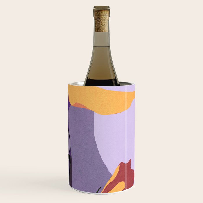 Modern Abstract Art Flowers 16 Wine Chiller Gallery Image 3