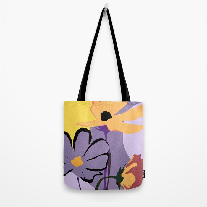 Modern Abstract Art Flowers 16 Tote Bag Gallery Image 2