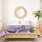 Modern Abstract Art Flowers 16 Duvet Cover Gallery Image 3